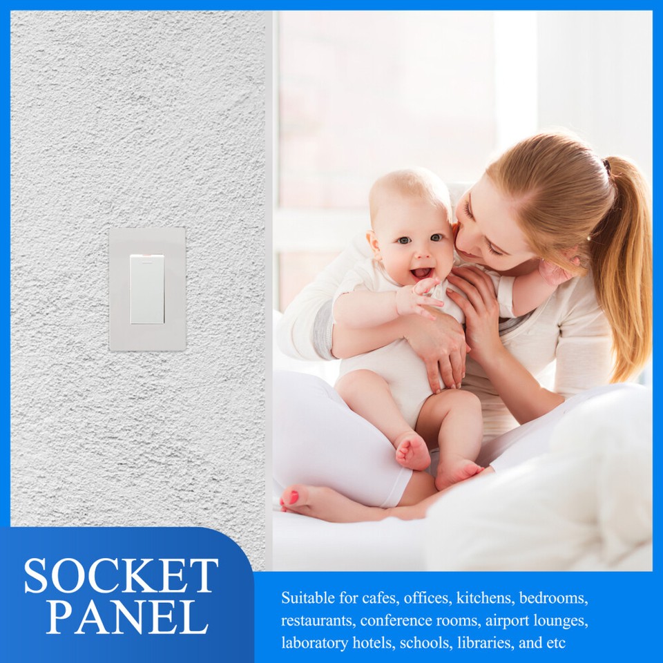 White Wall Socket Safe Plate Outstanding Workmanship eBay