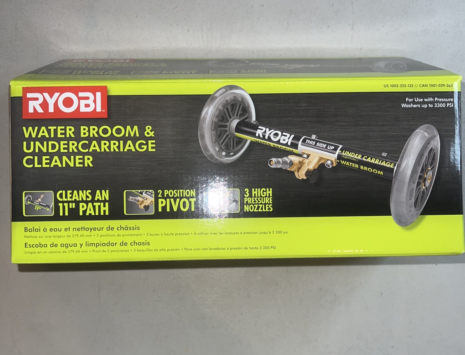 Ryobi Water Broom & Undercarriage Cleaner FOR Pressure Washers RY31211