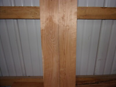2 PC CHERRY WOOD WIDE KILN DRIED LOT 560A BOARDS 29 13/32'' X 4 3/32''X 3/4'' FLAT