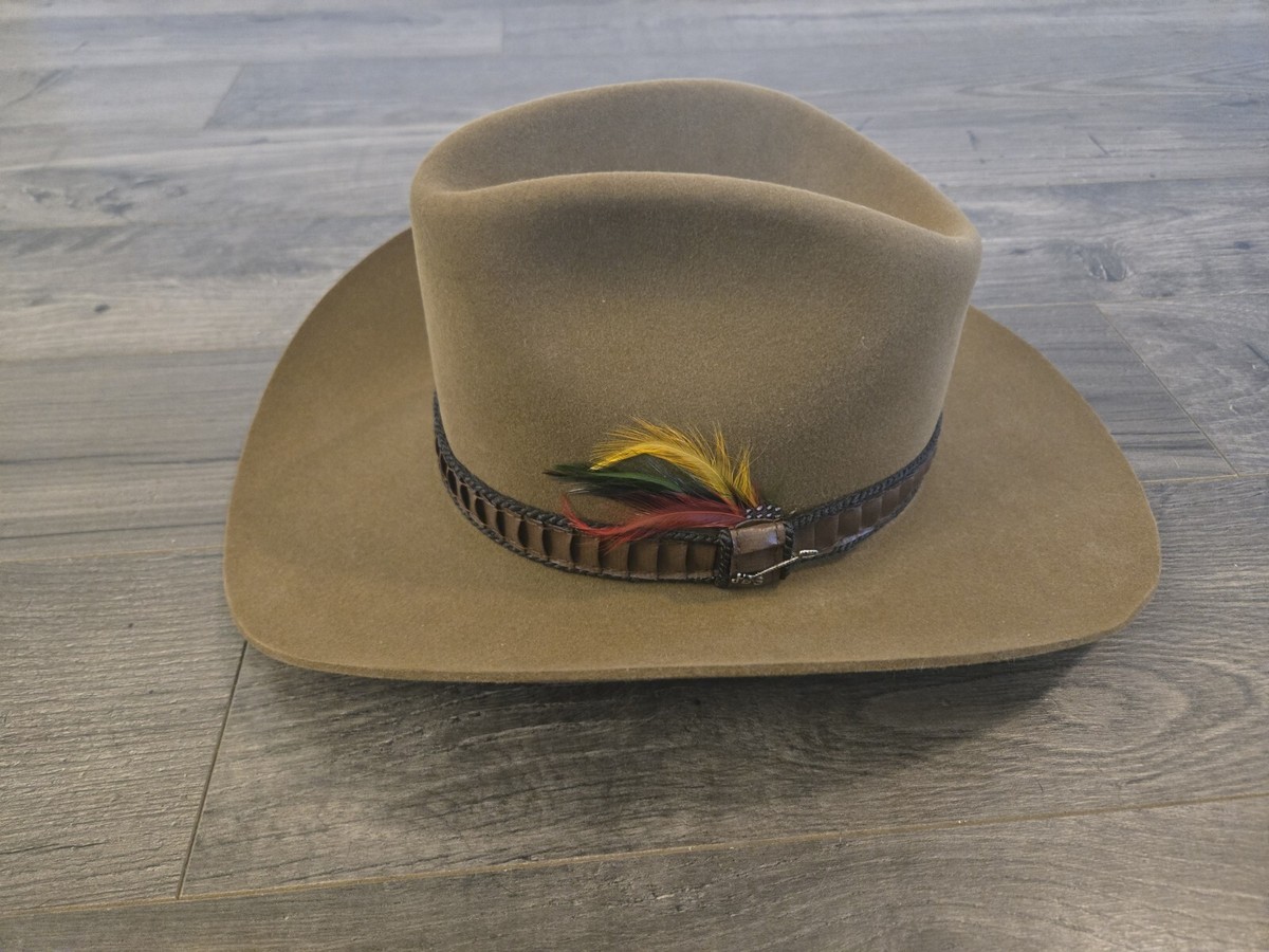 Vintage Stetson 4X Beaver Western Cowboy Hat Size 6-3/4 Vintage Stetson 4X Beaver Western Cowboy Hat Size 6-3/4