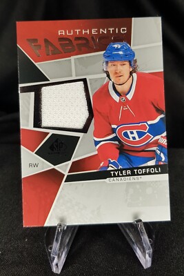 2021-22 Upper Deck SP Game Used Tyler Toffoli - Authentic Fabrics