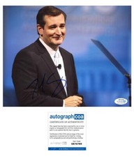 Ted Cruz AUTOGRAPH Signed GOP Texas Senator 8x10 Photo D ACOA