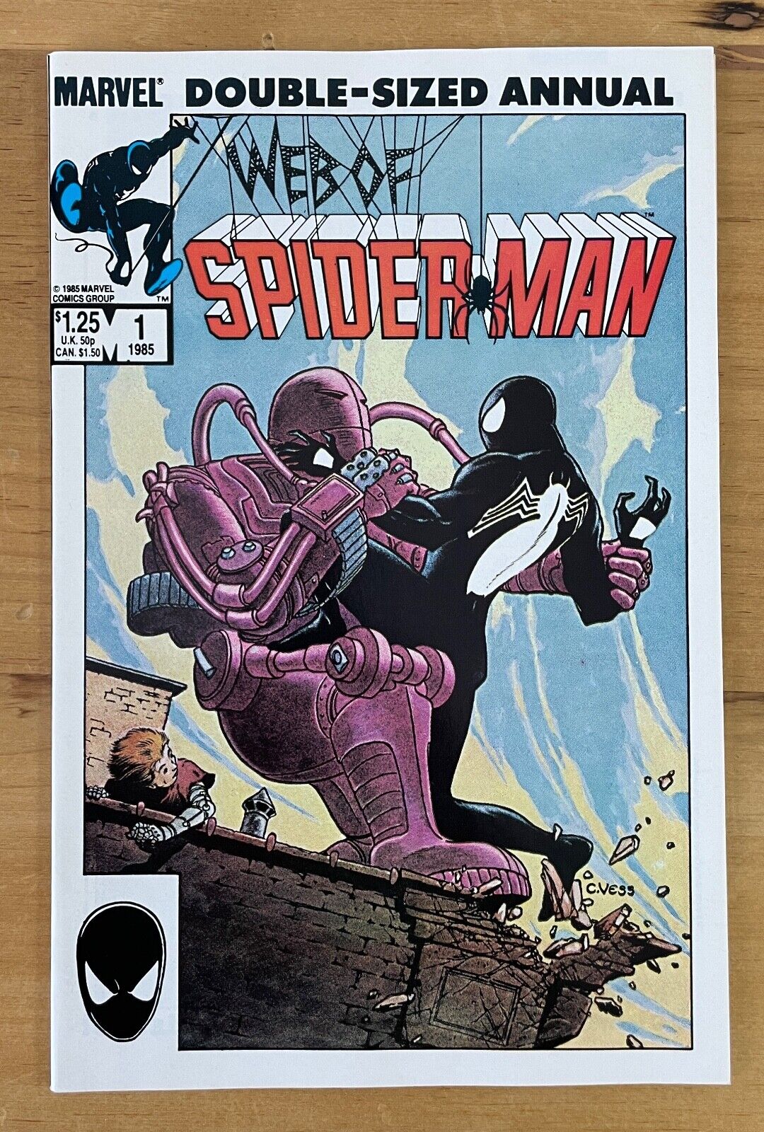 WEB OF SPIDER-MAN ANNUAL #1 ~ MARVEL COMICS 1985 ~ NM+