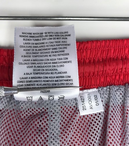 Pantalones deportivos Adidas vintage para hombre XL rojos cortavientos de nailon forrados de malla deportivos años 90’s - Imagen 18 de 23