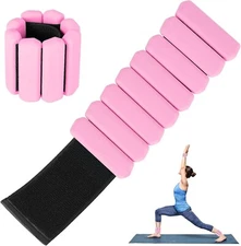 Bangles 2pc Body Weight Set Wrist Leg Weight & Ankle Weights - 1lbs Each Wrist