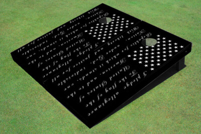 Pledge Of Allegiance American Flag Cornhole Board set