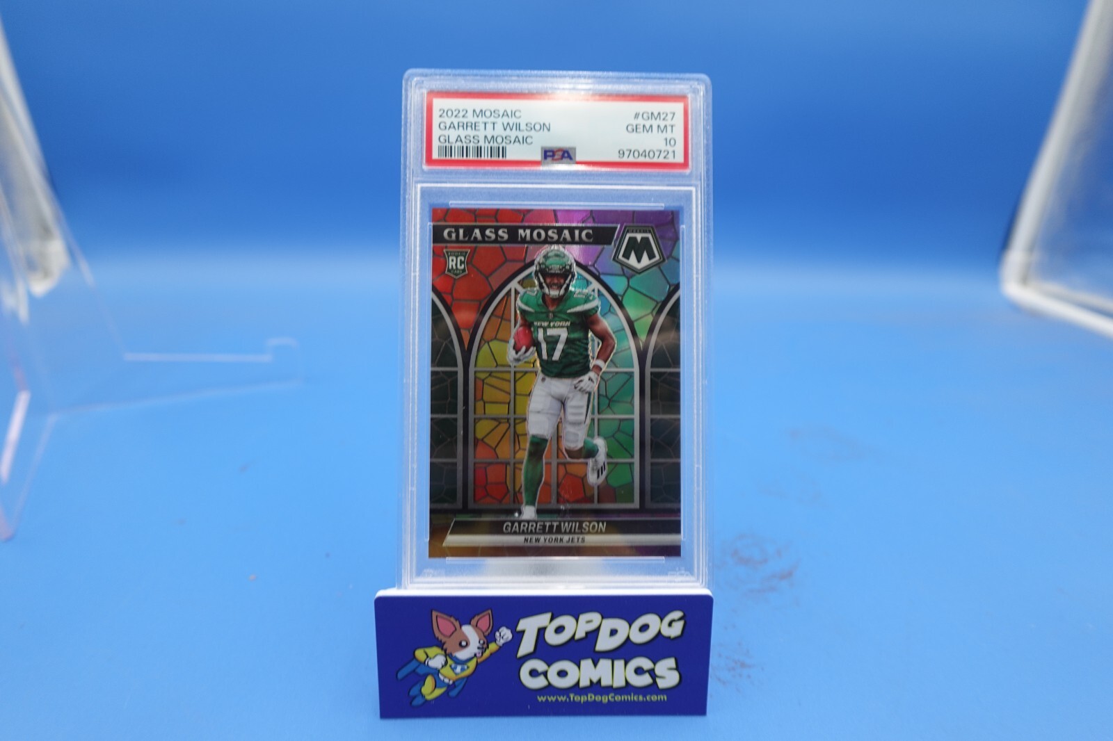 2022 Mosaic Glass Garrett Wilson RC #GM27 PSA 10 GEM MINT