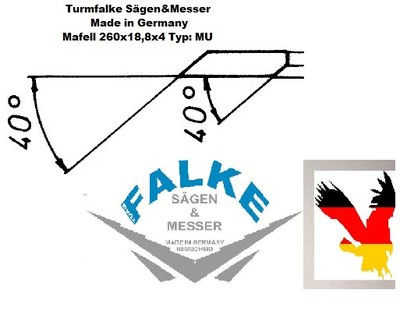 MAFELL TYP: MU Hobelmesser 260×18,8×4mm | 1 Stück MAFELL TYP: MU Hobelmesser 260×18,8×4mm | 1 Stück