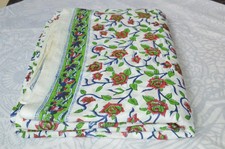NO TARRIF CHARGES 100 ZK 179 Hand Block Floral Print 100 Cotton 3 Yard Fabric