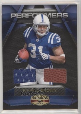 2009 Donruss Gridiron Gear Performers Combo Jerseys Donald Brown Rookie RC 1o3