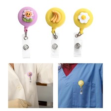 ID Clip Reel Retractable Holder Retractable Badge Holder for Nurses Pharmacy
