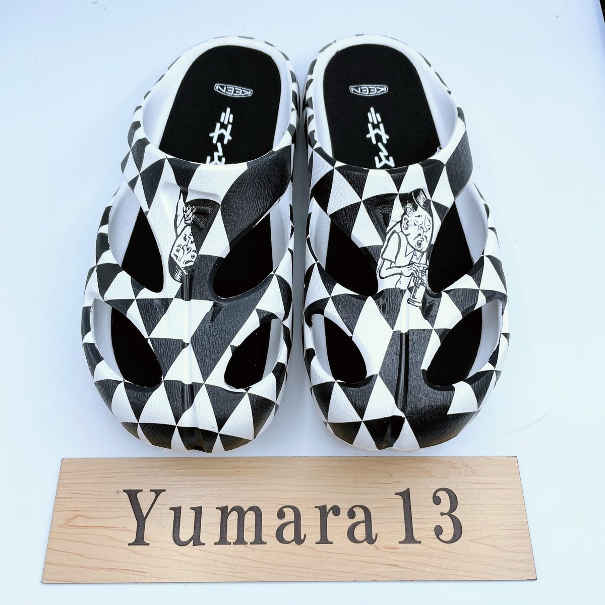 靴 GM SHANTII ESOW x GINZA GL x KEEN Shanti Arts White Black 1031821 Men's Size