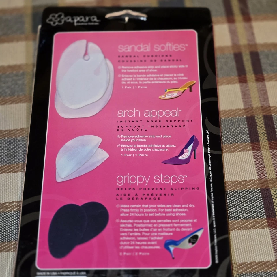 Sandalia de lujo para el cuidado de los pies APARA Softies, atractivo para el arco, pasos con agarre nueva en caja Foto 2 de 2