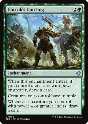1x Garruk's Uprising - Commander: Lorwyn Eclipsed - NM  -  MTG