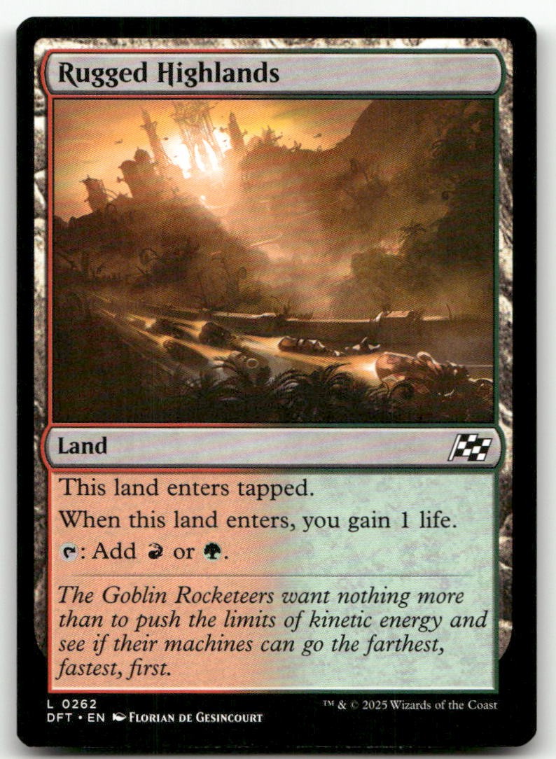 Rugged Highlands #262 (NM) Aetherdrift DFT Magic MTG