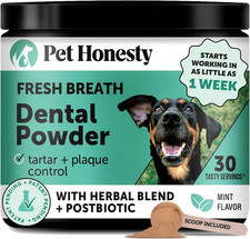 Dog Breath Freshener Dental Powder for Teeth Cleaning Plaque Off, Dental Care fo