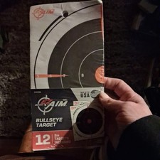 Allen EZ Aim Bullseye Target 8.5" -12pk- (15246A), Made in the USA, Ships Free.