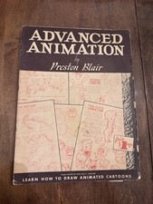 Vintage Preston Blair Advanced Animation Walter T Foster Cartoon Drawing Book
