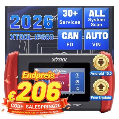 XTOOL IP608 KFZ Auslesegerät OBD2 Diagnosegerät Scanner All System ECU Coding DE