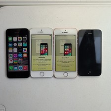 Apple iPhone Lot Of 4 2 SE A1662 1 A1533 1 A1387 Partially Tested READ