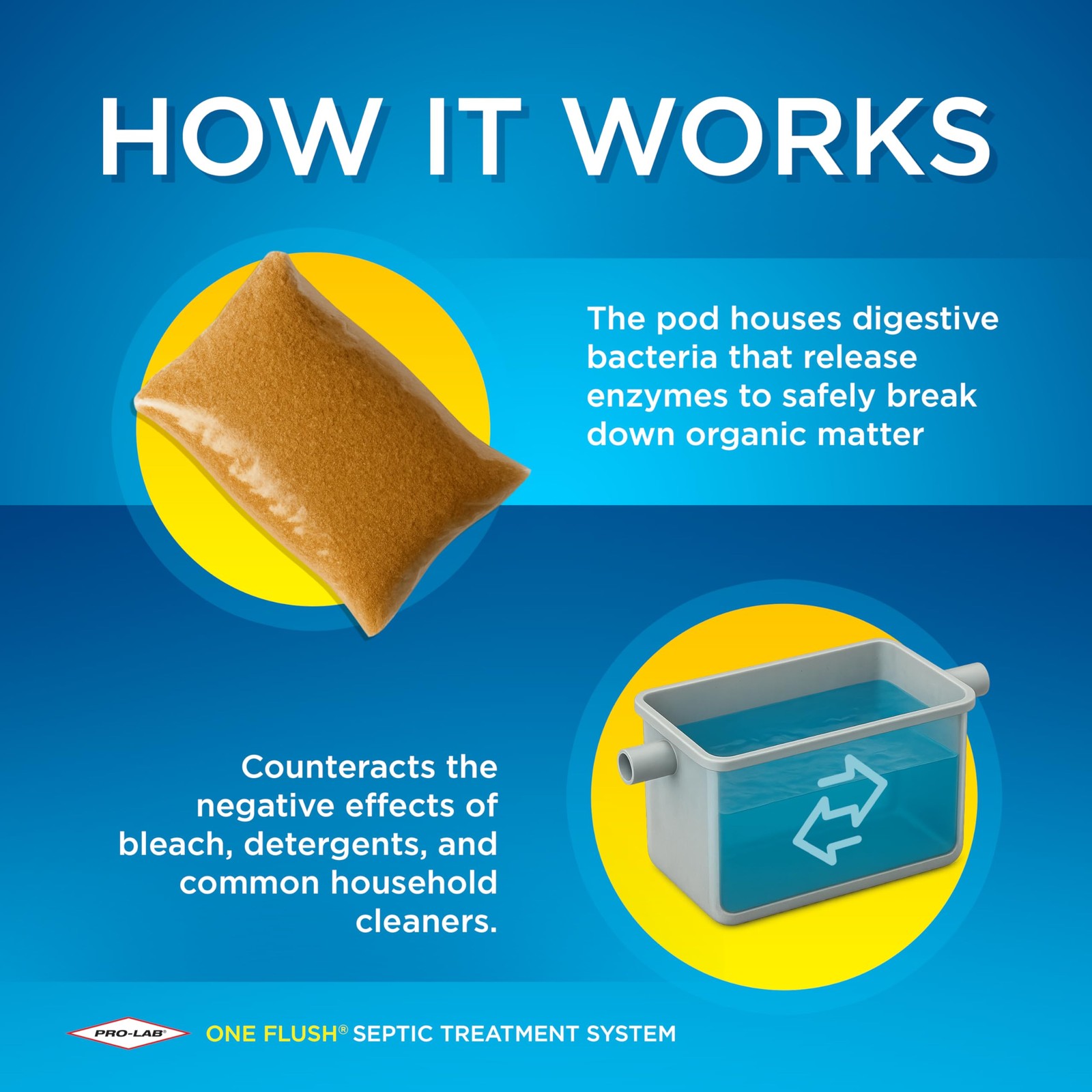 ONE FLUSH - Septic Tank Treatment Packets, 1-Year Supply of Easy-Flush Bacter...