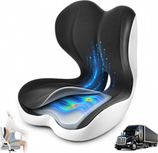 Ergonomic Truck Seat Cushion with Lumbar Support, Wide High-Density Memory Foam
