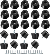 24PCS Small Hard Rubber Feet for Cutting Board and Furniture, Electronics 0.79