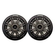 Kicker 49BKM604B 6.5" 150 Watt Max 2-Way Marine Black Boat Audio Speakers Pair 