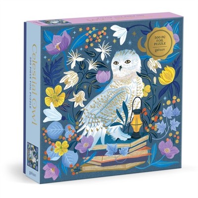 CELESTIAL OWL 500 PIECE FOIL PUZZLE by GALISON Non-book item Self Help Business
