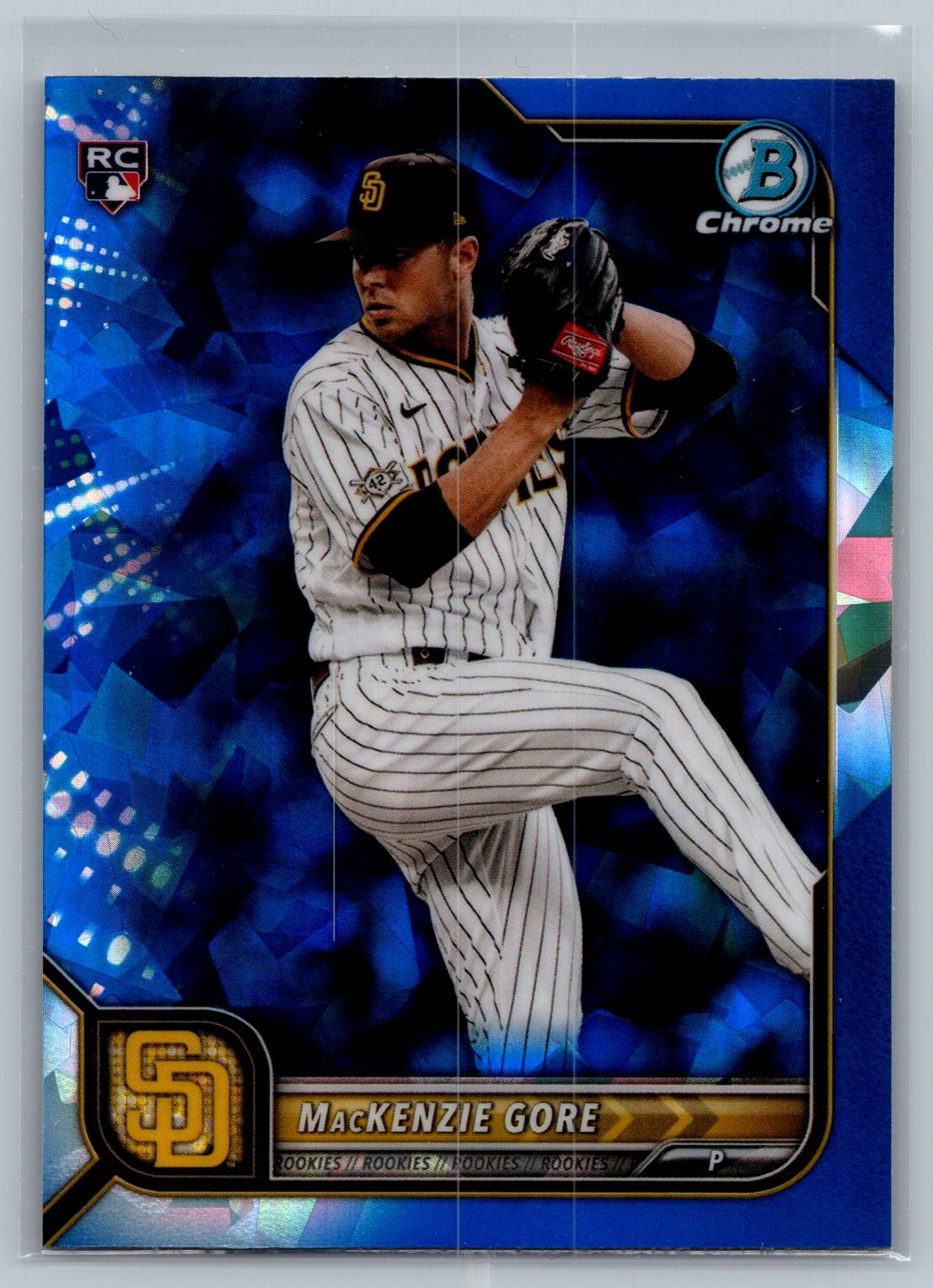 2022 Bowman Chrome Sapphire Edition #67 MACKENZIE GORE Rookie RC Padres