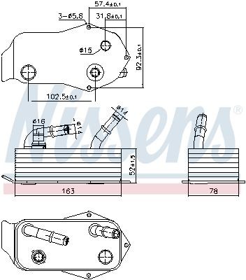 NEU - Nissens 91353 ÖLküHler, Automatikgetriebe FüR BMW-image