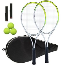 Tennis Racket Pre-Strung Lightweight 27 Inch Racquet Recreational Adult Racke...