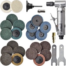 Air Die Grinder Kit 1/4 Inch Angled Aluminum High Power 20,000 RPM  22 Discs