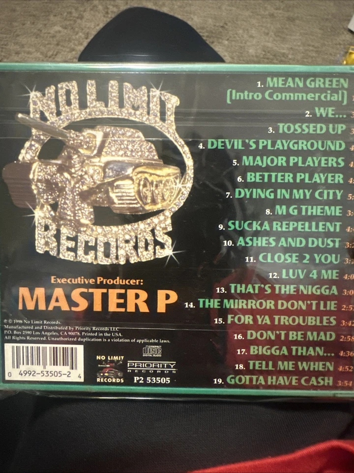 SEALED**MEAN GREEN Major Players  Compilation No Limit Records Master P E-40 UGK - Image 2 of 4
