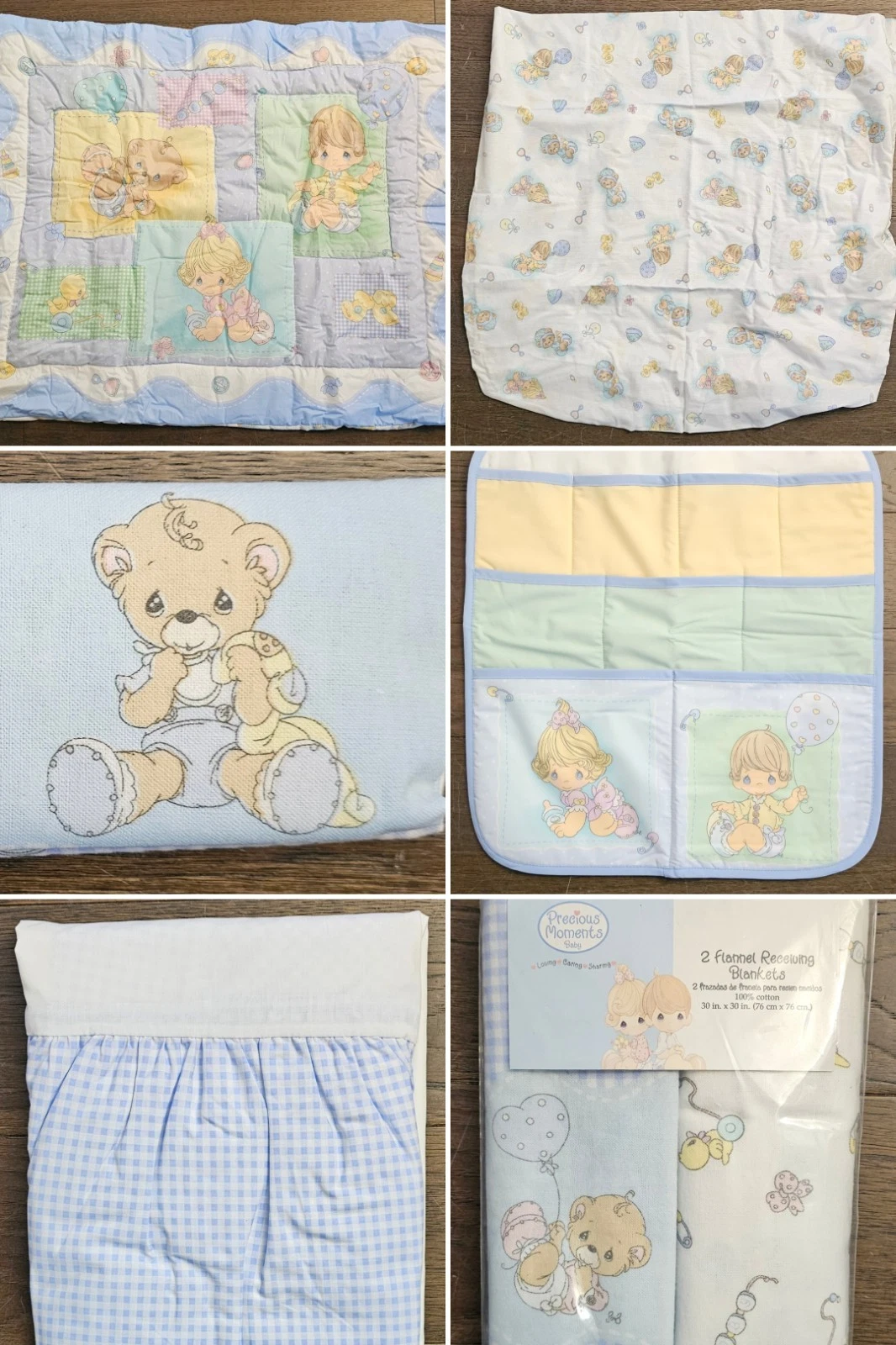 Vintage Crib Set Nursery Lot Precious Moments Musical Wall Art Receiving Blanket
Opens in a new wind