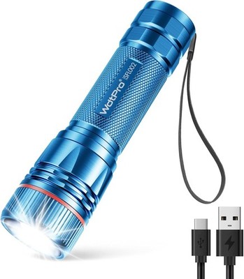 WdtPro Rechargeable Flashlights High Lumens, 1 Pack 10H Long Lasting Super