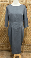 BNWT Fever London Occasion Harris Pencil Dress Size 16 Grey Charity Sale