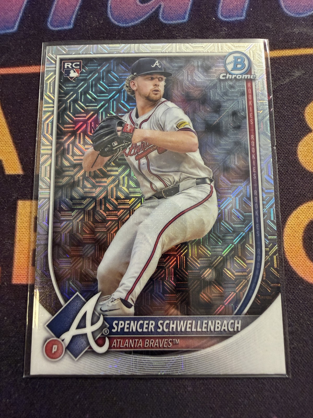 2025 Bowman #78 Spencer Schwellenbach Chrome Mojo Refractor