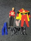 Vintage 1991 Mattel Ken Doll Clothes Accessories Superhero Western Outfit Lot