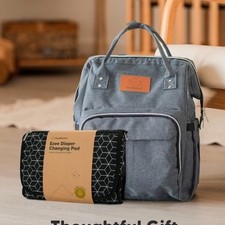 KeaBabies Ezee Diaper Changing Pad Portable Waterproof Padded Black