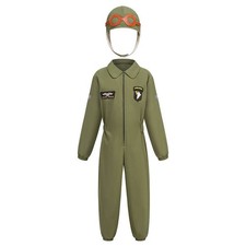 Unisex Niños Disfraz Conjunto Luchador Piloto Escenario Mono Rendimiento Body
