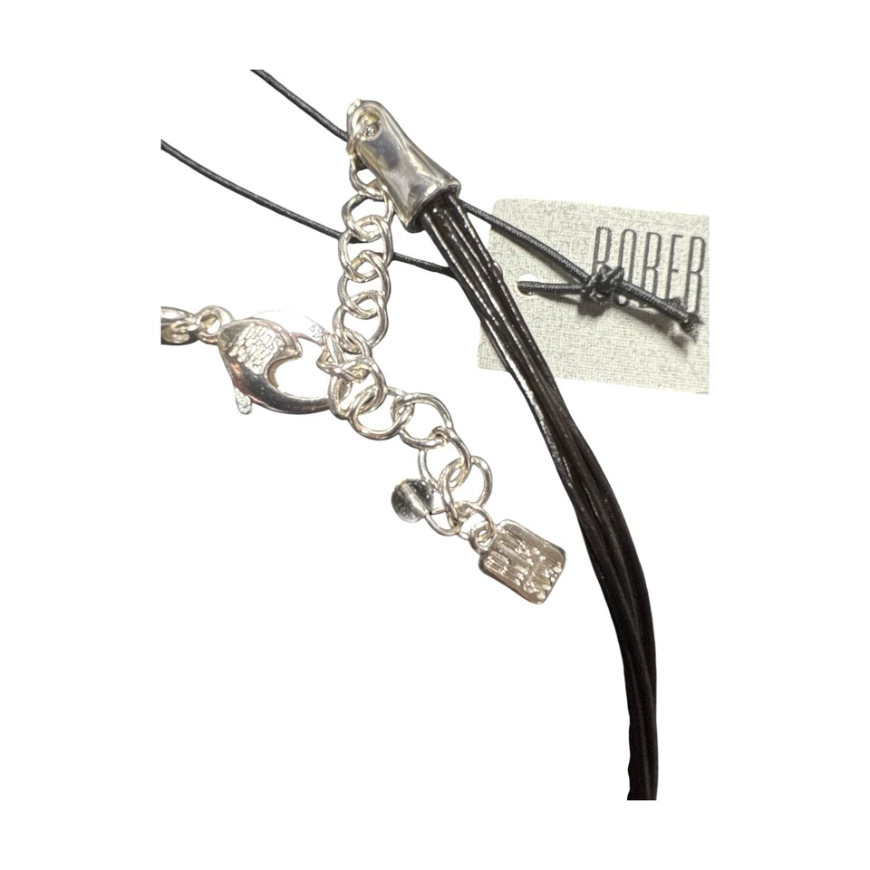 NUEVO CON ETIQUETAS ROBERT LEE MORRIS Collar Colgante Tono Plata y Turquesa RM420 Foto 4 de 4