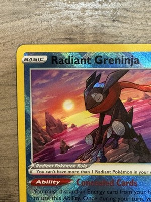 Pokmon Radiant Greninja Radiant Rare Holo Swsh10 046/189 130 HP Pack Pull!  Mint | eBay
