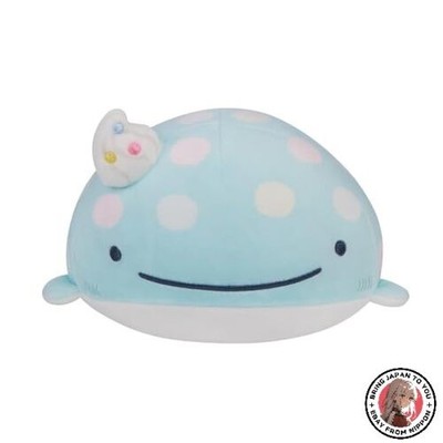 NEU San-X Original Jinbei-san Ice Cream Serie Plüschtier - 7 Zoll blau Jinbe-san