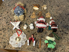 Lot Of Christmas Ornaments Decor Santa Hawaiian Angel bear plush — photo 7
