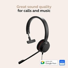 Jabra Evolve 20 Mono Headset – Unified Communication Certified Headphones for Vo – Bild 4