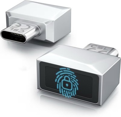 CSL - USB C Fingerabdrucksensor für PC - Fingerprint Key - bis zu 10 IDs