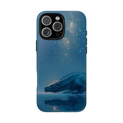 Phone Ink - Case for iPhone MagSafe, Galaxy, Pixel - Blue Frost Dragon Lake