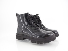 UGG Kids Ashton Glitter Boot Size 6 Girls Black Combat Lightweight Bootie