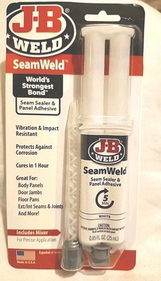 J-B Weld SeamWeld Ext/Int SEAM Sealer Joints Panels Jambs Adhesive , 25 ml White